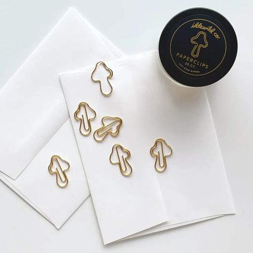 Mushroom Gold Paper Clips