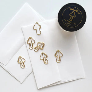 Mushroom Gold Paper Clips