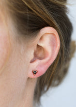 Load image into Gallery viewer, Black Tourmaline Mini Energy Studs