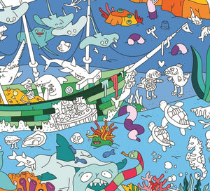 Giant Coloring Poster - Ocean